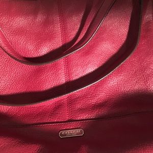 Coach burgundy handbag